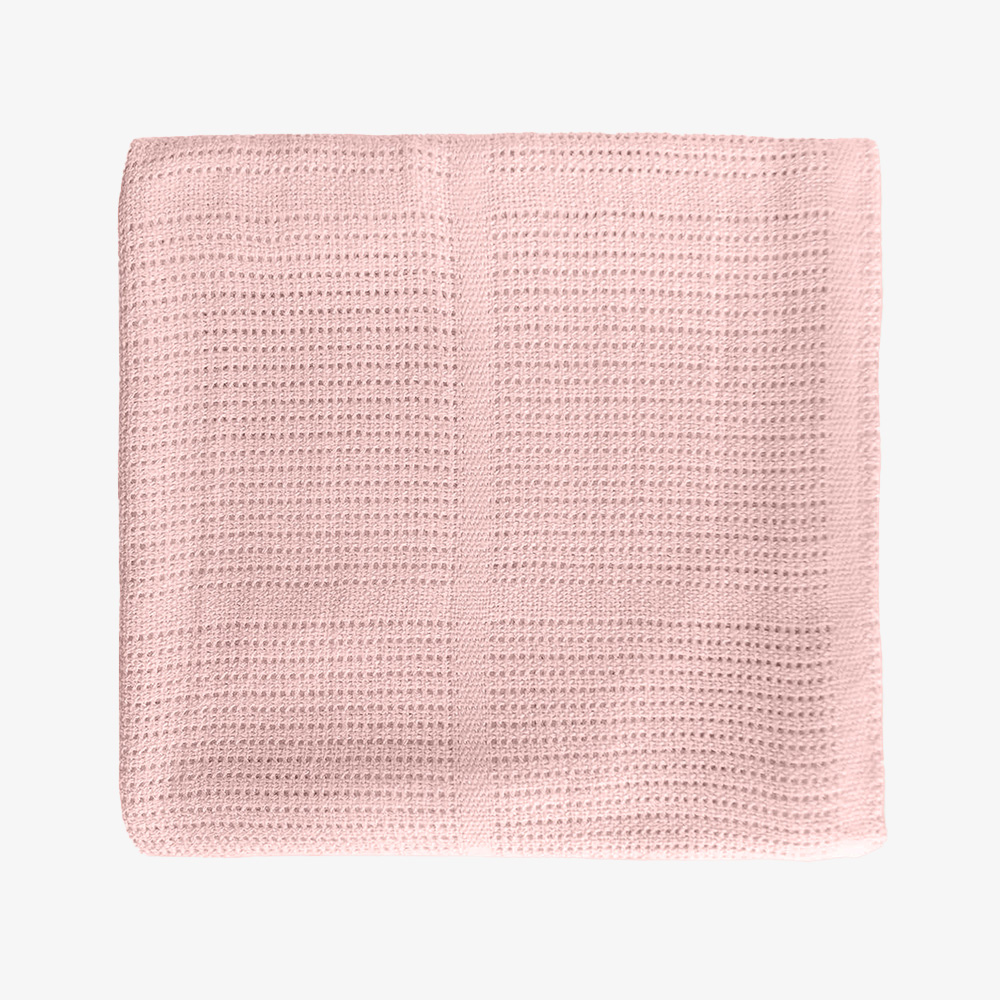 Cotton Cellular Woven Baby Blanket