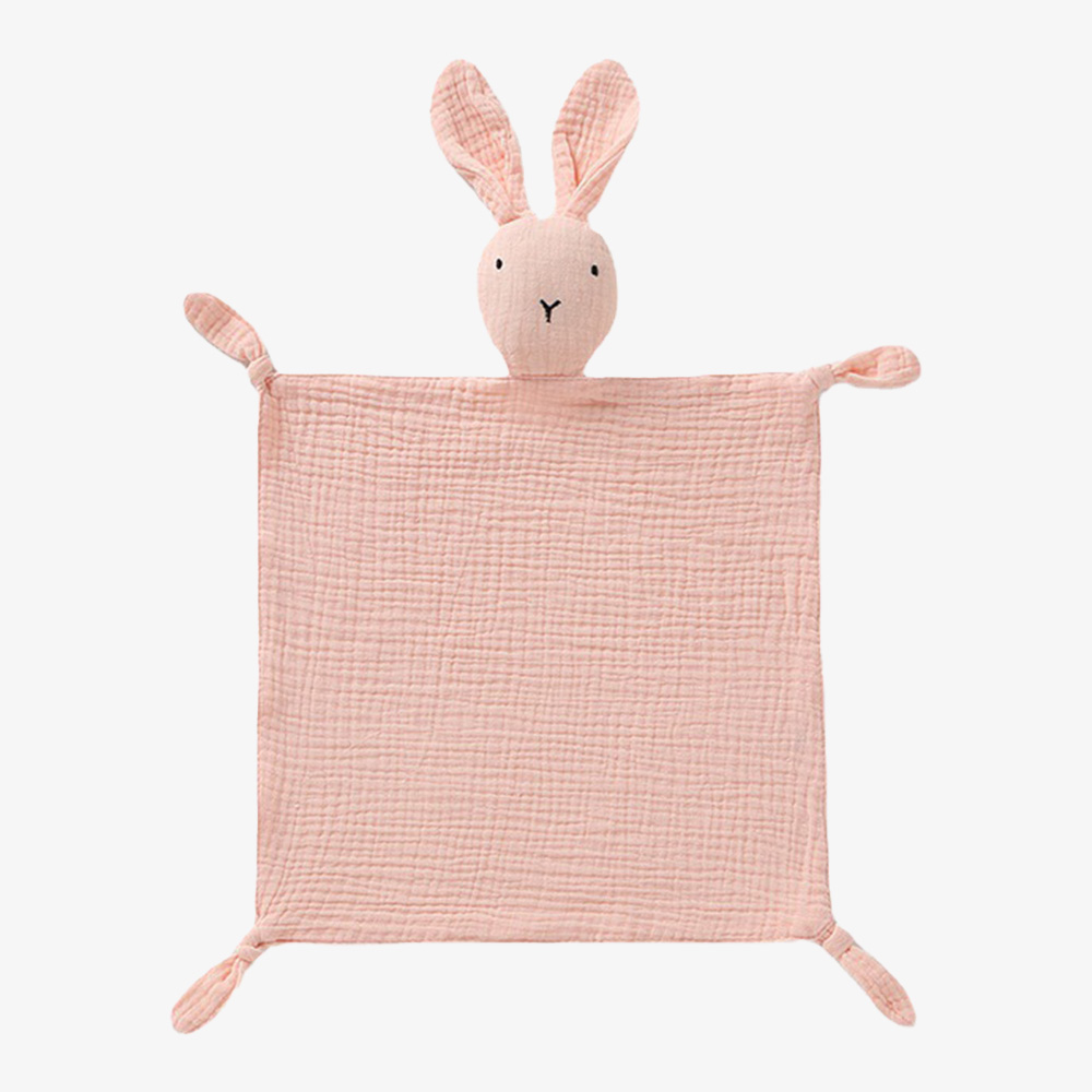 Organic Muslin Cotton Bunny Security Blanket