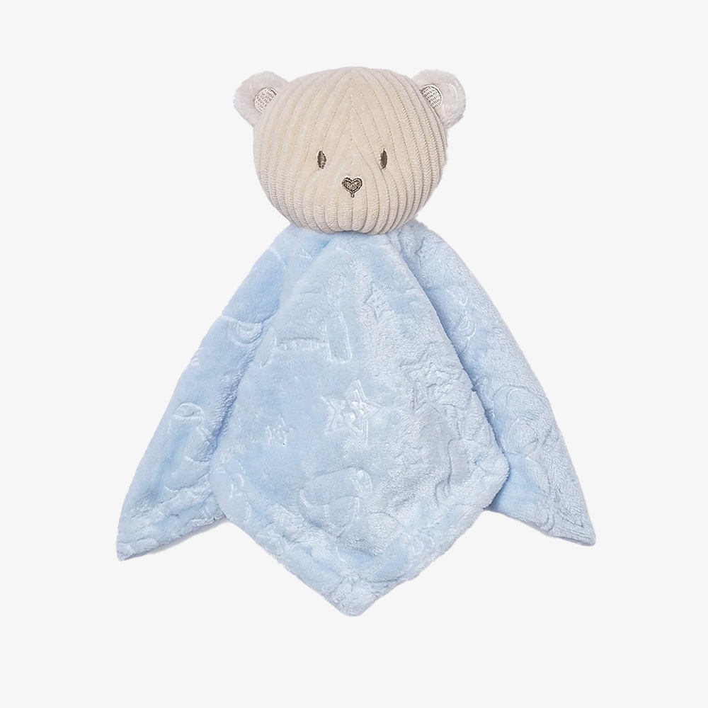 Embossed Flannel Bear Security Blanket