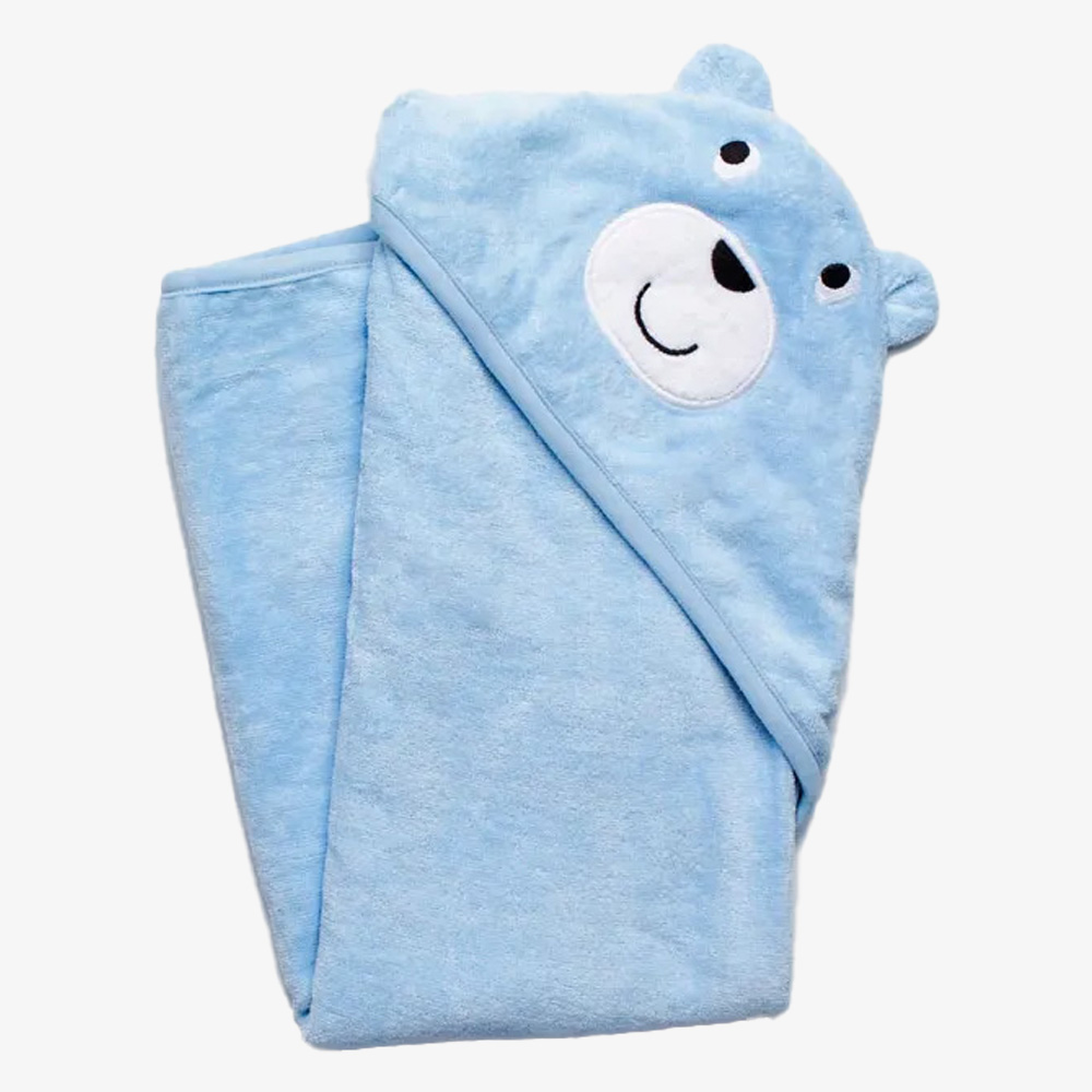 Cotton Terry Bear Hooded Towel