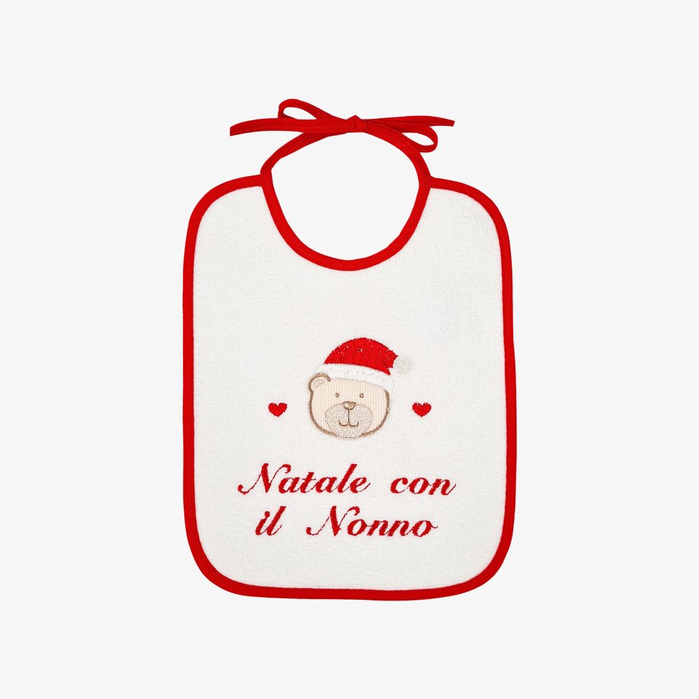 Festive Embroidered Baby Bib